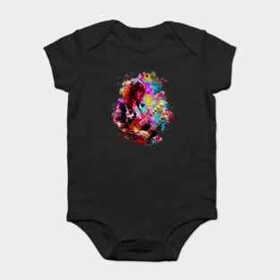 Jimmy Page - Watercolor Illustration Baby Bodysuit